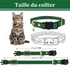 Qianruida Leather Cat Collar Quick Release Kitten Collar Cat Collars