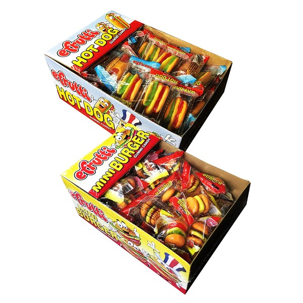E Frutti Gummy Hamburger and Hot Dog Variety Pack of 120