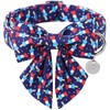 Patriotic Bow Tie Collar - American Flag Design for Small