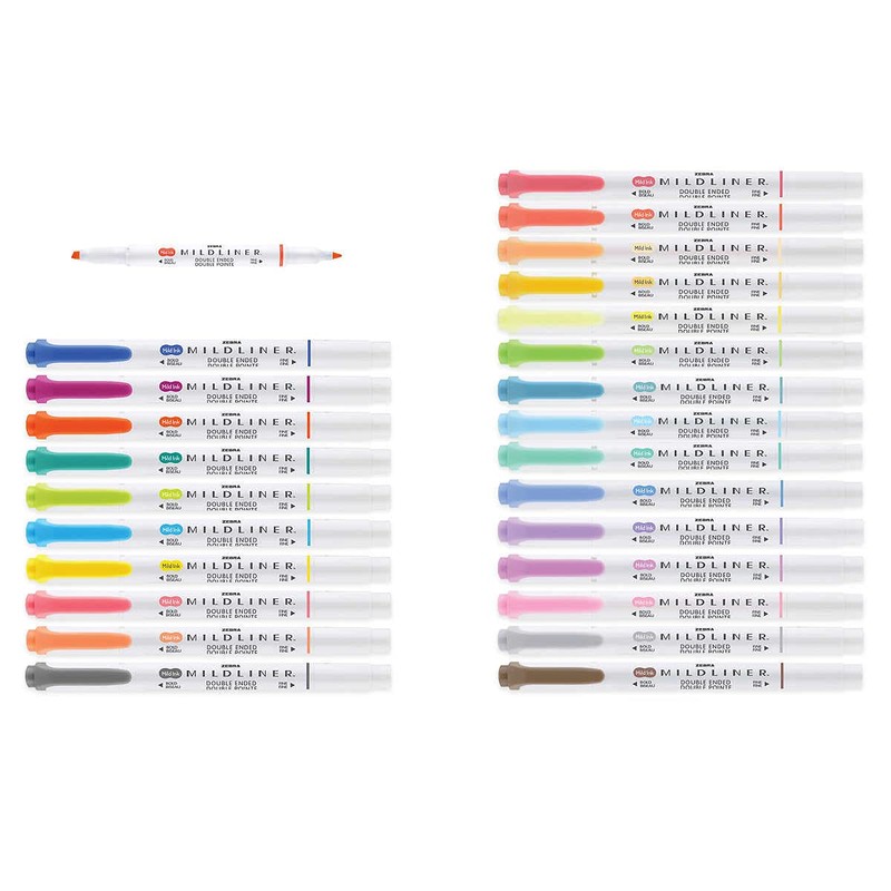 Mildliner Double Ended Creative Marker Bundle, 30 Count