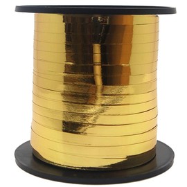 Gold Curling Ribbon (45 Meters) 1 Count - Vibrant & Ribbon, Ideal for Gift Wrapping, Decor & Crafting