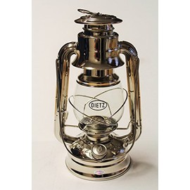 Dietz Original #76 Oil Lamp Burning Lantern - Nickel Plated