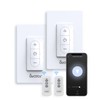 Smart Dimmer Switch with Remote Control - 2 Pack Wi-Fi