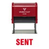 Sent Self Inking Rubber Stamp (Red Ink) - X-Large 2