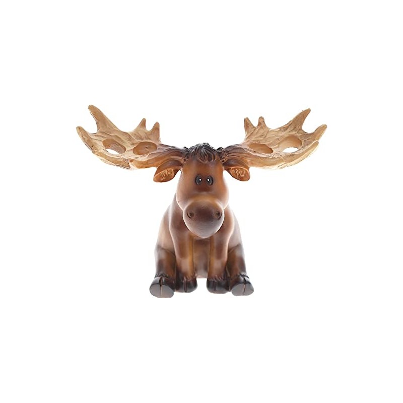 Moose with Decorative Antlers Toothbrush Holder for Cabin or Lodge