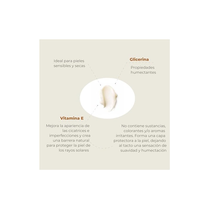 Crema Corporal Humectante Con Vitamina E MatiMati Para piel Extra