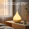 SNOWSEN 350ml Ultrasonic Essential Oil Diffuser, Light Wood Grain Aromatherapy
