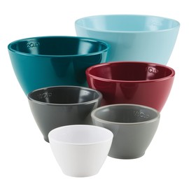 Rachael Ray Tools and Gadgets Nesting/Stackable Measuring Cups Set, 6 Piece - Assorted Colors