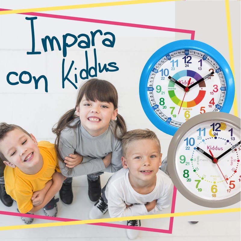 Kiddus Wall Clock for Kids, Boys and Girls, Analogue Time