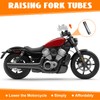 Eumti 39mm Fork Tube 3" Extension Kit Chrome Compatible With