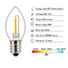 Tsunetani-C7 Edison LED Mini Night Light Replacement Bulbs 0.5W Equivalent
