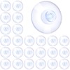 FCSNJH 25 Pieces 20 mm Transparent Suction Cups Suction Cups