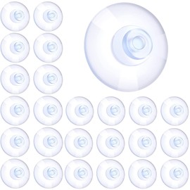 FCSNJH 25 Pieces 20 mm Transparent Suction Cups Suction Cups for Windows, Suction Cup Hooks, Small Suction Cups without Hook, Suction Cup Hook, Suction Cup, Extra Strong Suction Cups, Suction Cups,