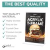 Photo Booth Frames - 5x7 Durable Crystal Clear Acrylic T-Shape
