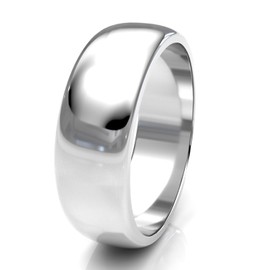 Agálea | Argolla de matrimonio de Plata ley 925 de 6 mm para boda de mujer y de hombre, grabado interior incluido (6)