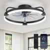 LEDIARY Ceiling Fans with Lights and Remote, 20'' Low Profile