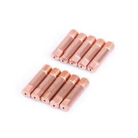 40Pcs Mig Welding Contact Tips, 25mmx0.8mm Copper Welder Tips for MB-15AK MIG/MAG Welding Torch, Welding Gun Consumables Accessory (Flat)