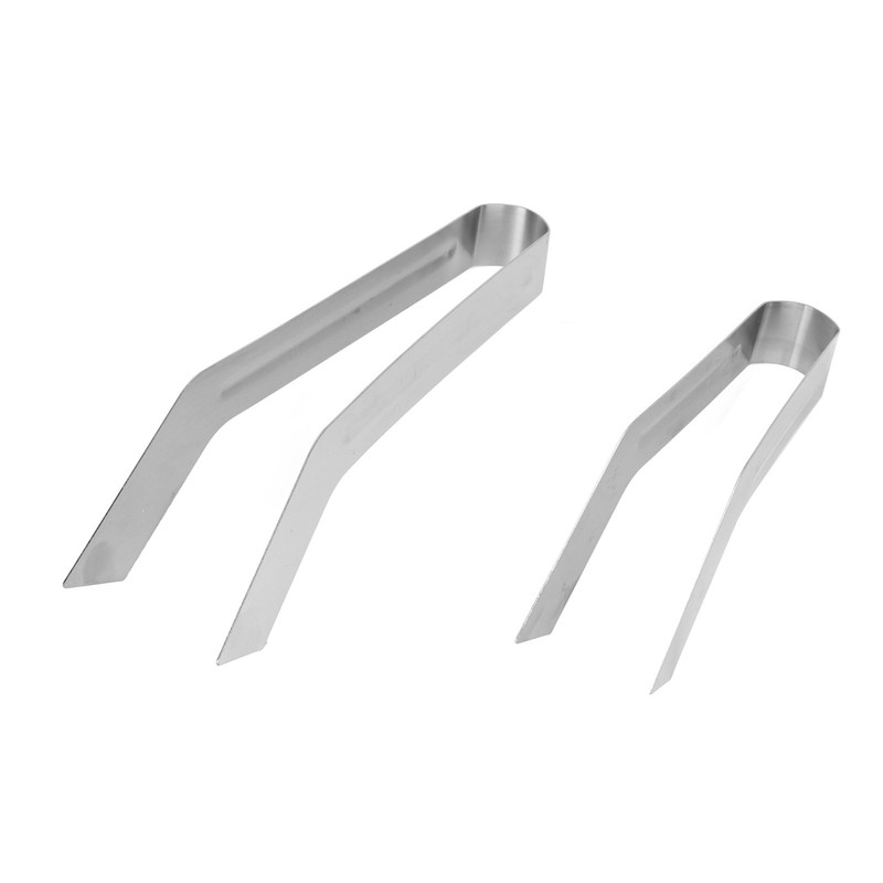2pcs Stainless Steel Gardening Plants Transplant Tong Plant Remove Transplant