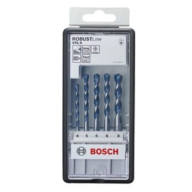 Bosch Professional 5 pcs. CYL-5 Concrete Drill Bit Set (for Concrete, Ø 4-8 mm, Robust Line, Accessories for Impact Drills)
