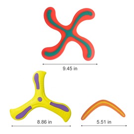 Kiuiom 4 Pieces Returning Boomerang, Return Boomerang Sports Toy, Throwing Game for Children, Boomerang, Boomerang Flight Toy for Children Flying, for Outdoor Play, for Beginners and Young Throwers