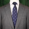 MENDEPOT Men Bird Pattern Tie Blue Jay Necktie Owl Tie