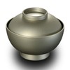 4.6 Size Sippy Bowl with Lid, Silver Modern Lacquer, Akaya,