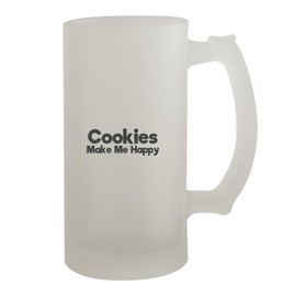 Knick Knack Gifts Cookies Make Me Happy - 16oz Frosted Beer Stein