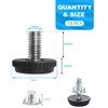 ALLWIN 1/4" Thread Furniture Feet Levelers - 18 Pack Adjustable