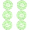 6 Pcs Shower Caps, Reusable Bath Cap with Elastic Band,
