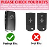 Simocky Key Fob Cover with Diamond Heart Keychain for Mazda