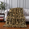 HOMORE Fluffy Leopard Blanket, Plush Cheetah Print Throw Blankets Soft