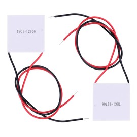 Funsto TEC1-12706 Thermoelectric Cooler Peltier 65W 12V 5.8A Aluminum Cooling Module 40x40MM for Cooling and Power Generation 2pcs