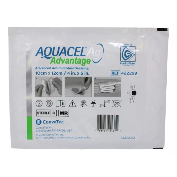 Aquacel Apósitos Aquacel Ag Advantage 10x12cm, 10 Pz Sin Caja