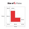 Roe Tenpo L Plates Magnetic, 2 Pack Learner Plates Magnetic
