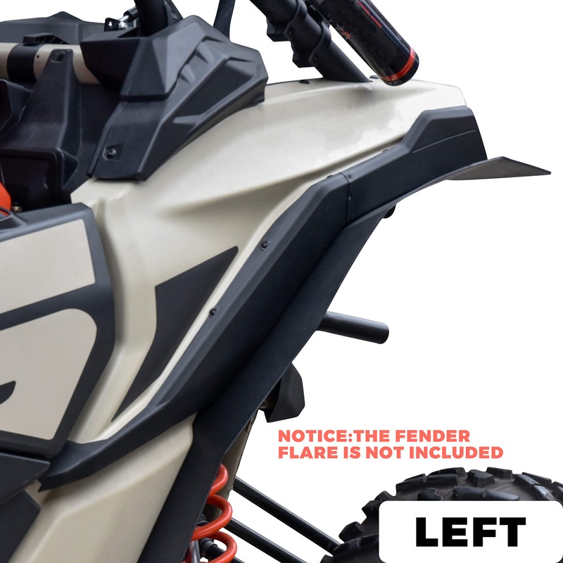 SAUTVS Left & Right Fender Deflector for Can-Am X3 MAX,