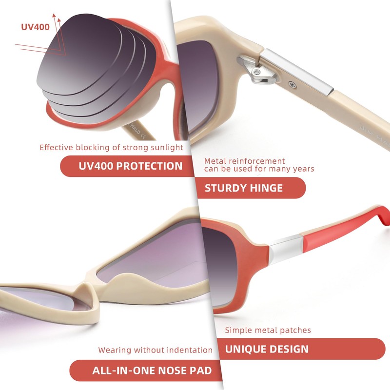 JM Klassisch Bifokal Lesebrille Platz Stylish Gradient Sonnenbrillen Leser für