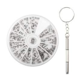 NUTJAM 120 PCS Eyeglass Repair Kit，Eye Glass Repairing Tool with Tiny Screws, Nuts, Universal Screwdrivers, Precision Tool for Repairing Eye Glass, Sunglass, Jewelry, Watch