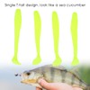 50 Pcs 5cm Soft Plastic Fishing Lures - T Tail