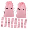 Gatuida 50pcs Matte Travel Makeup Bags for Cosmetics Durable Drawstring