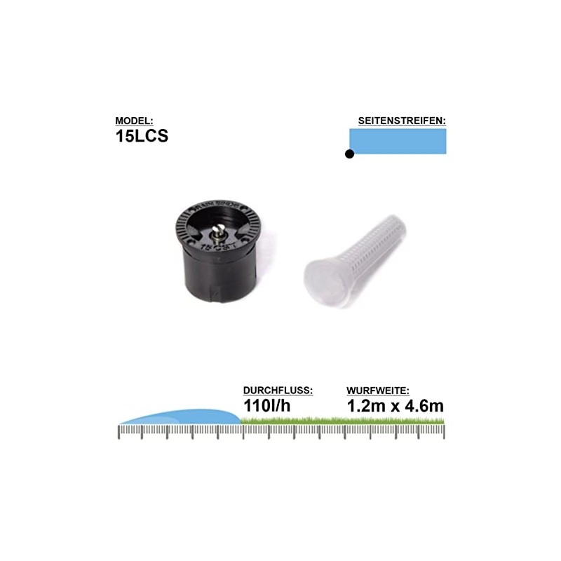 Rainbird 15LCS 15' MPR Nozzle Left Corner Strip Spray