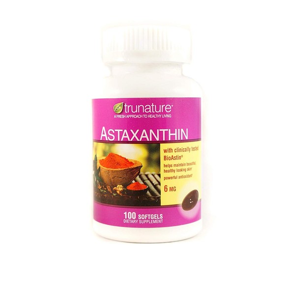 TruNature Astaxanthin 6 mg - 2 Bottles, 100 Softgels Each
