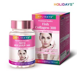 Holidays Fish Collagen 300 120 tablets 1 bottle (4 months supply) / 홀리데이즈 피쉬 콜라겐300 120정 1병 (4개월분)