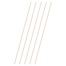 M METERXITY 5-Pack Copper Round Rod 1mm Dia. 7.87 Inch Length T2 Stock Solid Rod Lathe Bar for Metal Crafts DIY/Gardening/Industry/Decoration Pure Copper Tube