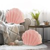 HOMBYS Shell Shaped Seat Cushion with Backrest, Cute Gaming Chair