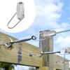 Cabilock 4 pieces metal clothesline tensioner made of aluminium, easy