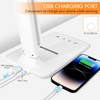 White crown LED Desk Lamp with 15W Wireless Charger &