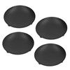 4pcs Iron Plate Candle Holder Retro Modern Round Black Matte