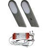 ACCE Aluminium body under-unit lights, kitchen, furniture cabinet lights, supper