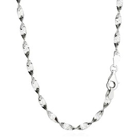 NKlaus Herringbone Pattern: 925 Silver Herringbone Chains, 45 cm, 50 cm, 3.3 mm Width - A Stylish Silver Necklace for Women with a Distinctive Presence, Sterling Silver