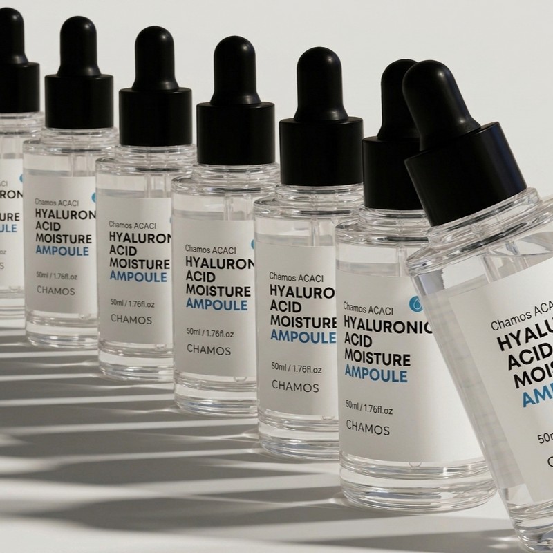 acacia Hyaluronic acid ampoule skin booster dipanthenol collagen peptide silk